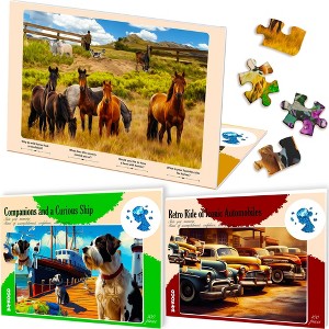 QUOKKA 63 - 100 Pieces Dementia Jigsaw Puzzles for Elderly - Activities Games for Seniors - 1 of 4