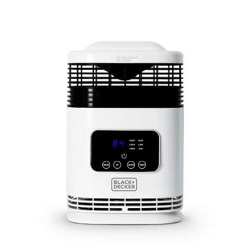Vie Air 1500W Portable Ceramic Heater, 5-3/4H x 7W x 10D, Black
