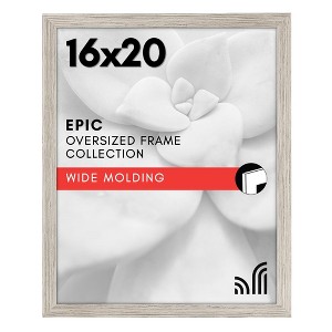 Americanflat 16x20 Poster Frame in Drift Wood with Polished Plexiglass - Horizontal and Vertical Formats with Included Hanging Hardware - 1 of 4