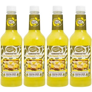 Master of Mixes Sweet and Sour Lite - Ready to Use - 1 Liter Bottle (33.8 Fl Oz) - Mixer Perfect for Bartenders and Mixologists - 1 of 4