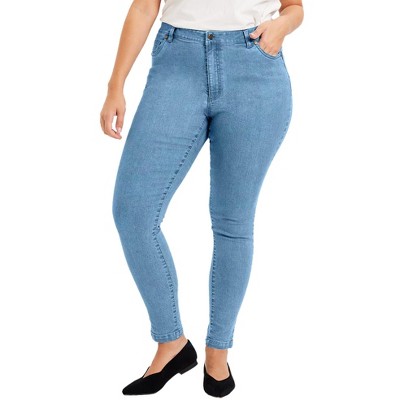 June + Vie By Roaman's Women’s Plus Size Curvie Fit Skinny Jeans, 10 W ...