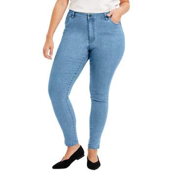 June + Vie By Roaman's Women’s Plus Size Curvie Fit Bootcut Jeans, 30 W ...