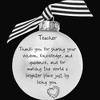 Northlight Matte Finish "Teacher" Print Christmas Ball Ornament - 2.75" (70mm) - White and Black - image 4 of 4