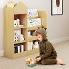 Zevemomo 4 Tier Kids Bookshelf and Toy Storage,Wooden Children Bookshelf,Toy Storage with Bookshelf for Playroom,Classroom, Bedroom, Library, Beige - 2 of 4