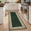 Washable Rugs for Bedroom Farmhouse Floral Floor Mats with Non-Slip Backing, Ultra-Soft Low Pile Living Room Carpet - 4 of 4