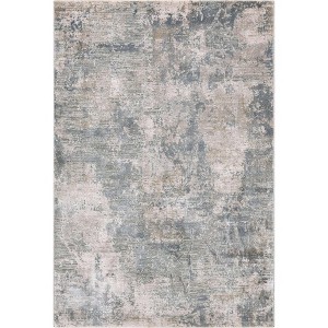 Hauteloom Fallin Gray Abstract Striped Area Carpet - 1 of 4