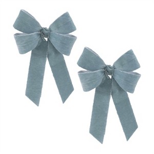Glittered Double Holiday Bow (Set of 2) - 1 of 3
