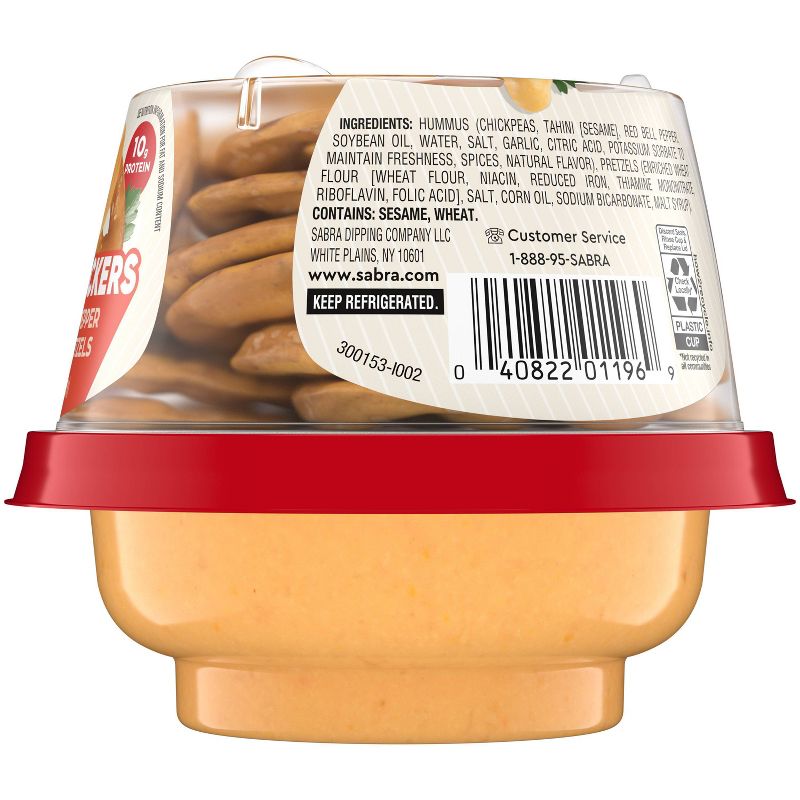 Sabra Roasted Red Pepper Hummus Snacker - 4.56oz, 6 of 9