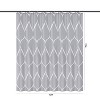 LunaLulinlk Wavy Print Shower Curtain with 12 Hooks - 3 of 4