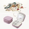 REGALWOVEN Faux Leather Mini Portable Modern Jewelry Box - 2 of 4