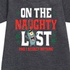 - SpongeBob SquarePants - Plankton Naughty List Graphic Short Sleeve Fleece Dress - 2 of 4