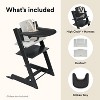 Stokke Tripp Trapp High Chair 2 with Adjustable Baby Set, Cushion, and Removable Tray - 4 of 4