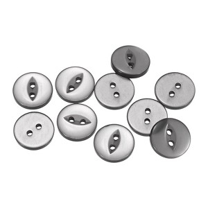 Unique Bargains Round Resin 2-Hole Fish Eye Craft Replacement Sewing Button 10 Pcs - 1 of 4