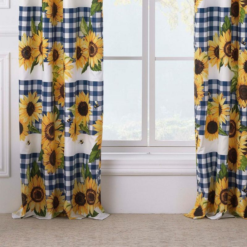 Sunflower Window Panel Blackout Curtain Pair 42" x 84" Gold by Barefoot Bungalow, 4 of 6