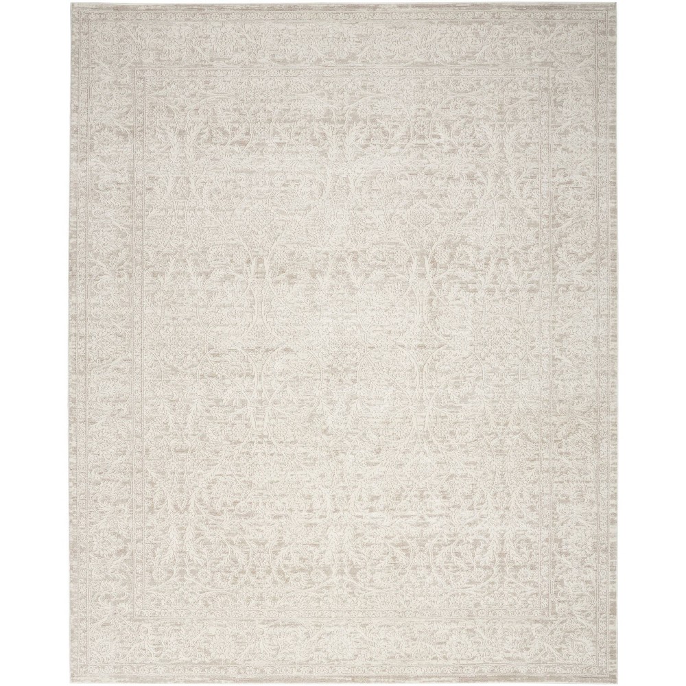 Photos - Area Rug Nourison 6'x9' Eco Cycle Traditional Machine Woven Indoor  Ivory/B 