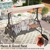 EROMMY Outdoor Porch Swing with Adjustable Hardtop - 4 of 4