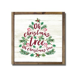 Creative Products Oh Christmas Tree 9.5 x 9.5 Framed Wood Plaque - 1 of 1