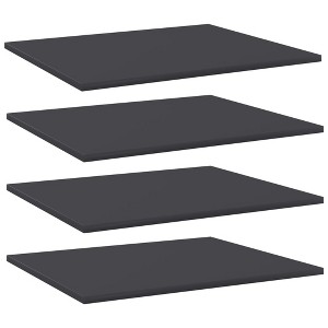 vidaXL Bookshelf Boards 4 pcs Gray 23.6"x19.7"x0.6" Engineered Wood - 1 of 4