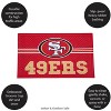 Evergreen NFL San Francisco 49ers Embossed Mat Cross Hatch Indoor and Outdoor Doormat - 3 of 4