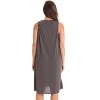 Dreamcrest Women's Silky Soft Nightgown - Elegant Crochet Trim Sleep Dress for Comfortable Nights - 3 of 3