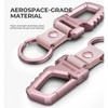 Dexnor Heavy Duty Key Chain Bottle Opener, Carabiner Key Ring Clip Aerospace-grade Stainless Steel Car Key Fob Holder Organizer EDC Keychain - 2 of 3
