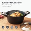 Itopfox Nonstick Stock Pot with Lid, Healthy Soup & Pasta Pot, Large Deep Cooking Pot for Stews & Sauces, Induction Compatible, PFOA PFOS Free, Black - 4 of 4