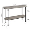Entryway Table, 43.3" Long Console Table with Storage, 2 Tier Wood Console Table with Metal Frame and MDF, Sofa Tables Behind Couch - 3 of 4