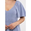 August Sky Women's Short Flounce Sleeves Midi Dress - 4 of 4