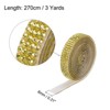Unique Bargains Self-Adhesive DIY Crafts Decorations Crystal Rhinestone Diamond Ribbon 3 Rolls - 2 of 4