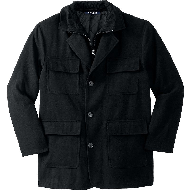 KingSize Men's Big & Tall Multi-pocket Inset Jacket Coat, 1 of 2