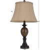 Decor Therapy Mae Resin Marble Table Lamp Bronze - image 4 of 4