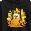 Women's - Garfield - Baby Garfield Paws And Stars Cropped Graphic Hoodie - 2 of 3