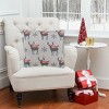 C&F Home 20" x 20" Deer Scarf Christmas Holiday Knitted Throw Pillow - 4 of 4