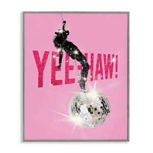 Stupell Industries Yeehaw Disco Cowgirl, 14" x 11" - 1 of 4