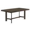 70" Farren Dining Table Espresso - Acme Furniture: Trestle Base, Seats 6, Wood Surface - 3 of 4