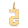 Black Bow Jewelry 14k Yellow Gold, Jersey Collection, Medium Number 5 Pendant - 3 of 4