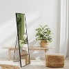 Americanflat - 13x58 Black Arched Full Length Mirror With Stand Full Body Mirror for Bedroom Living Room Bathroom - 3 of 4