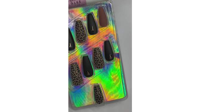 L.A. Girl Xtra Drama Fake Nails - Wildling - 26pc, 2 of 11, play video