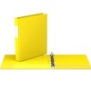 Davis Group 6pk 1" Premium Economy Angled D-Ring Binder Yellow: Hard Cover, 225 Sheet Capacity, 2 Pockets, Polypropylene - 2 of 4