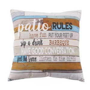 The Lakeside Collection Indoor/Outdoor Rules Collection - Patio - 1 of 4