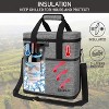 OPUX Wine Bag, 4,6 Bottle Cooler Insulated Tote Carrier Travel Picnic BYOB, Leakproof Padded Portable Party Christmas Gift - 2 of 4