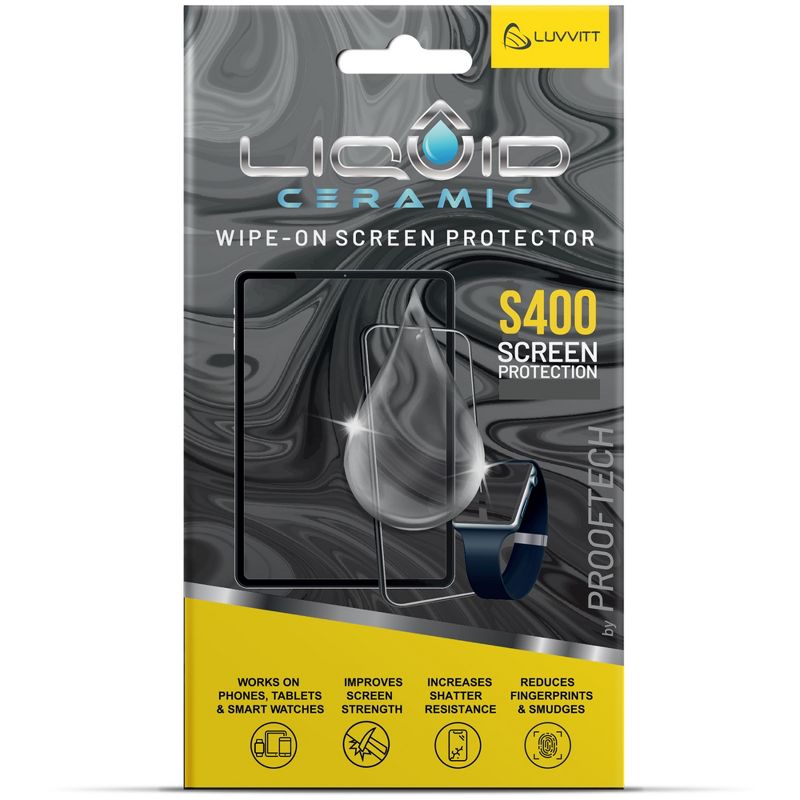 LIQUID CERAMIC Screen Protector with $400 Coverage for All Phones Tablets and Smart Watches, 1 of 7