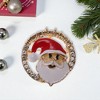 Unique Bargains Christmas Brooches YNCP1358 Alloy Dripping Wax Red White 2.05"x1.97" 1 Pc - 2 of 4