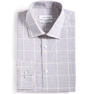 Calvin Klein Mens Non Iron Stretch Button Down Dress Shirt - 1 of 1