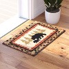 Masada Rugs Cabin/Lodge Theme Area Rug with Bear and Cub Scene - 3 of 4