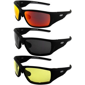 3 Pairs of Global Vision Eyewear Kinetic Safety Motorcycle Glasses - 1 of 4