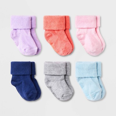 Image of Baby Girls' Ankle Socks - Cat & Jack™ 6-12M