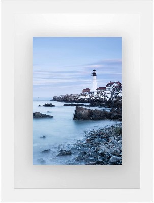 Americanflat 8.5x11 Floating Frame In White With Polished Glass -  Horizontal And Vertical Formats For Wall : Target