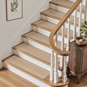 MontVoo Minimalist Soft Non-Slip Stair Treads Taupe（Set Of 15） - 1 of 4