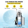 VEVOR 3 Gallon Stainless Steel Sprayer, 20" Wand & 3FT Reinforced Hose,Hand Pump Sprayer with Pressure Gauge,Safety Valve & Adjustable Nozzle, Silver - 4 of 4